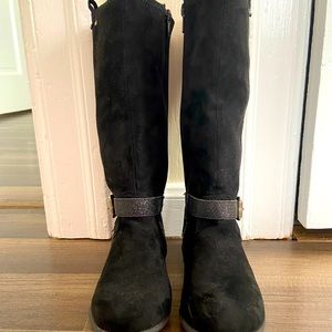 Tommy Hilfiger Girls, Size 1 Tall Black Boots.